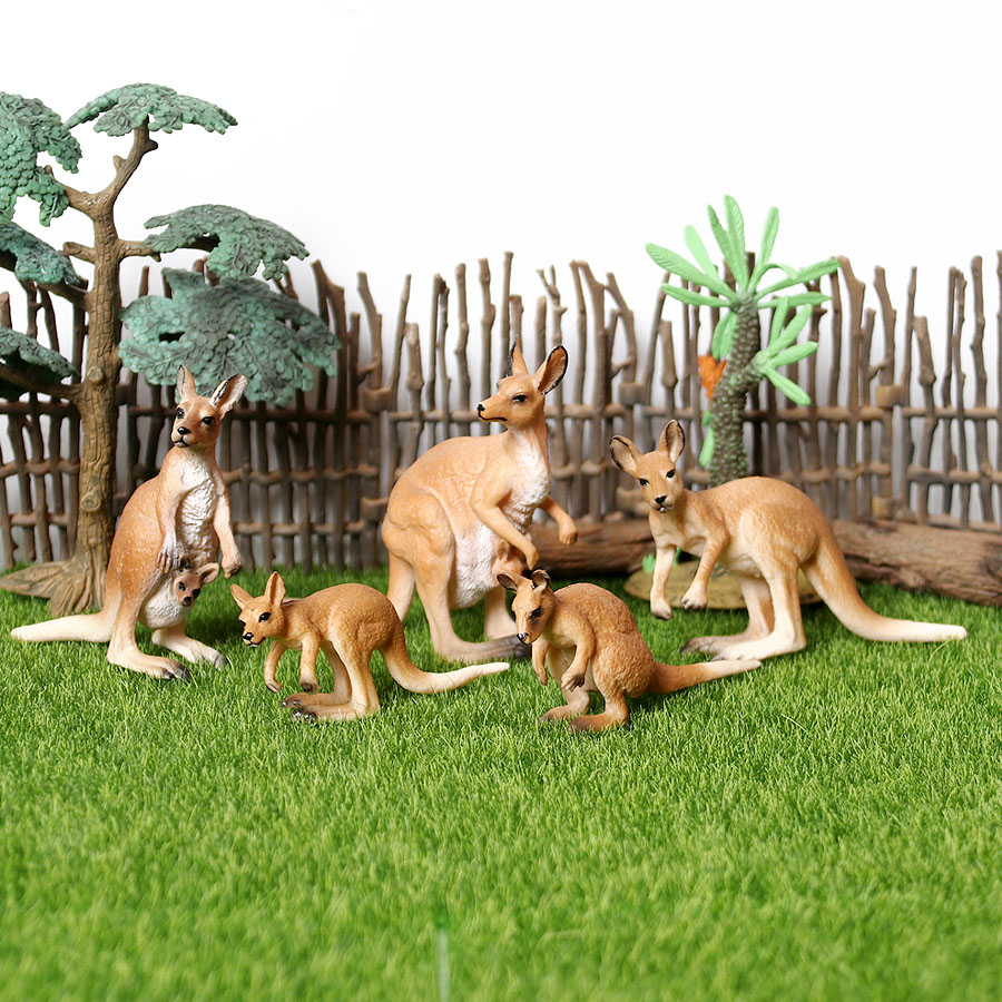 Kangaroo Kids Education - Realistic Kangaroo Playset with Joey Figure