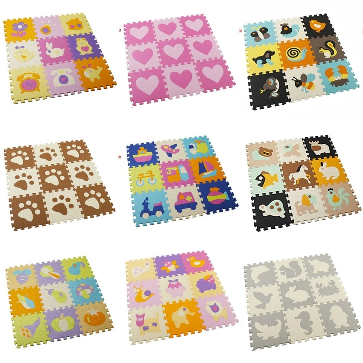 Number Puzzle Foam - Baby Play Mat 30x30cm Kids EVA
