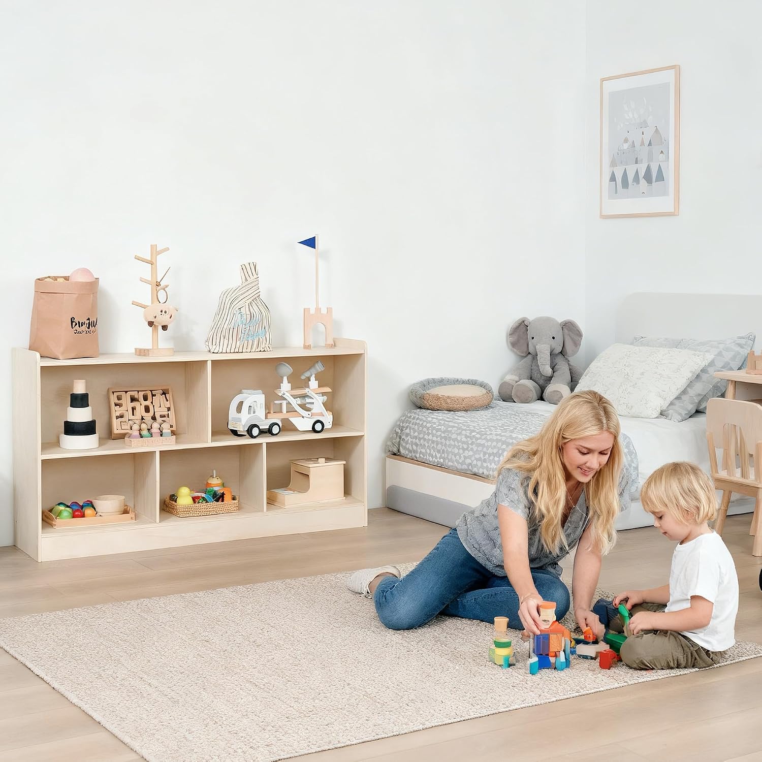 Montessori Book and Toy Shelf  - Montessori Shelf Toy ulasan dan harga