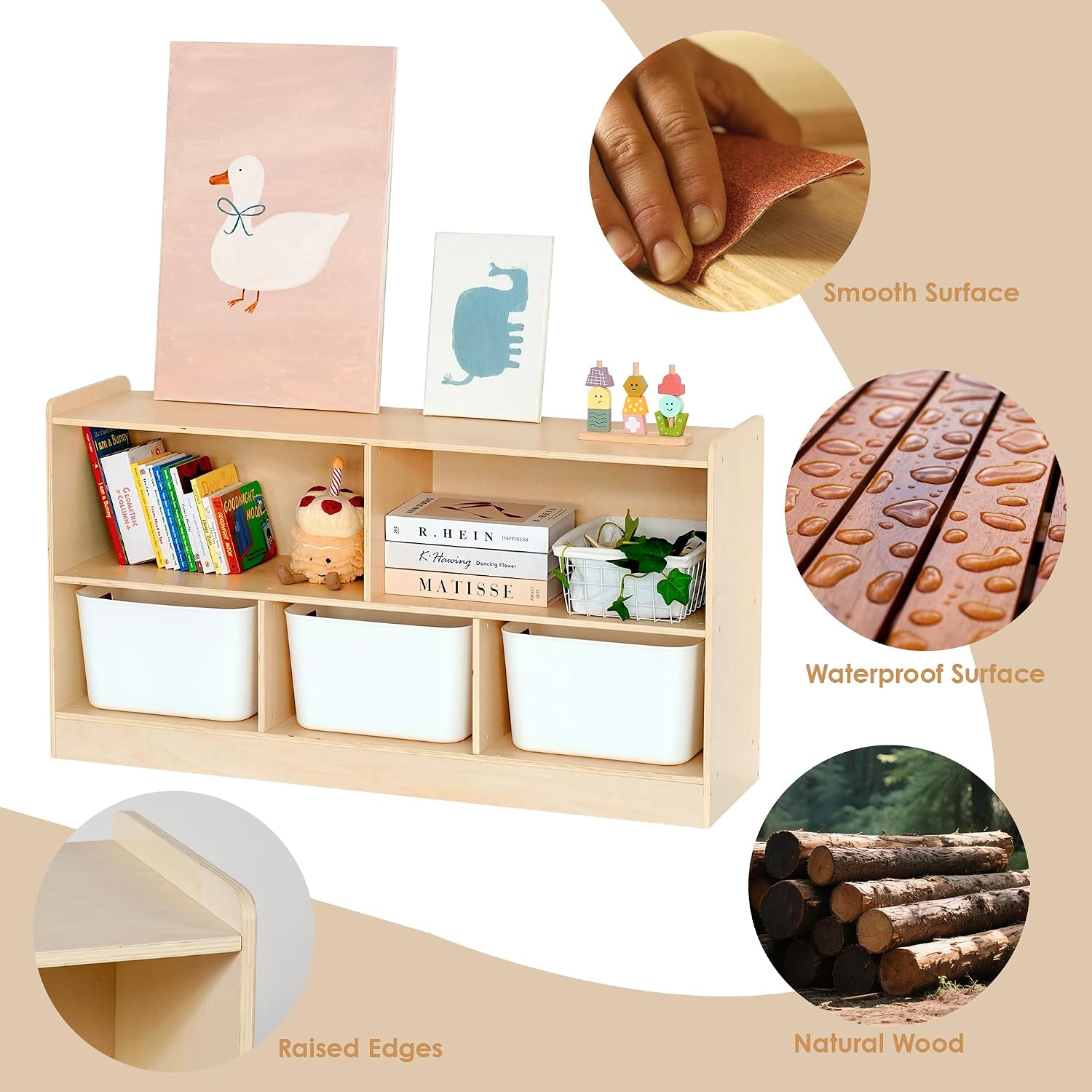 Montessori Book and Toy Shelf  - Montessori Shelf Toy ulasan dan harga