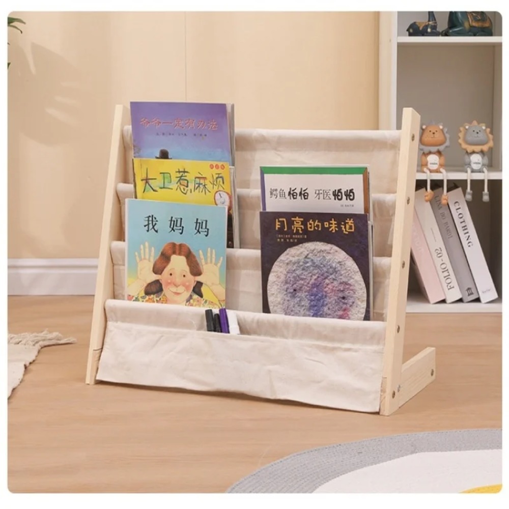 Wooden Bookshelf, Multi Layer  - Montessori Shelf Toy ulasan dan harga