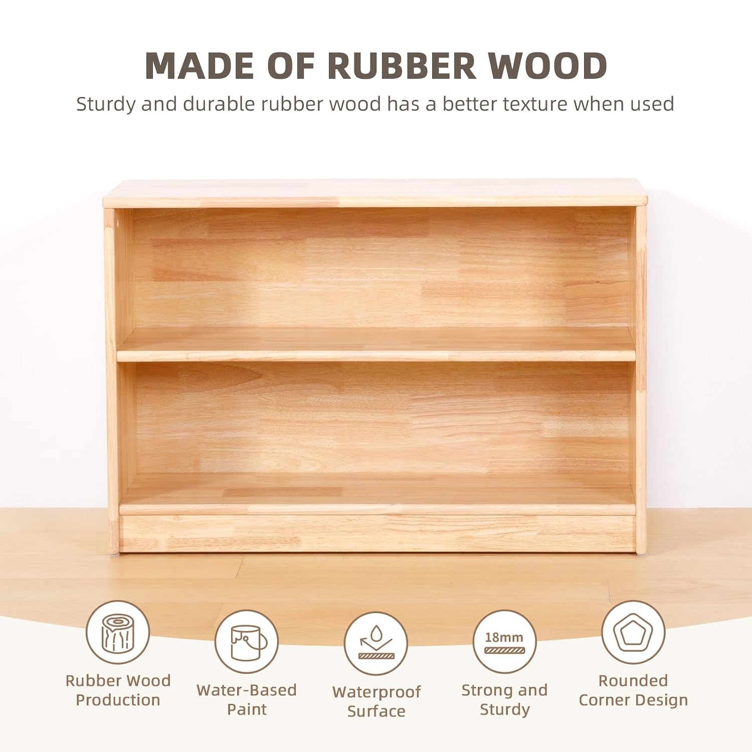 Montessori Shelf 2-Tier Toy St - Montessori Shelf Toy ulasan dan harga