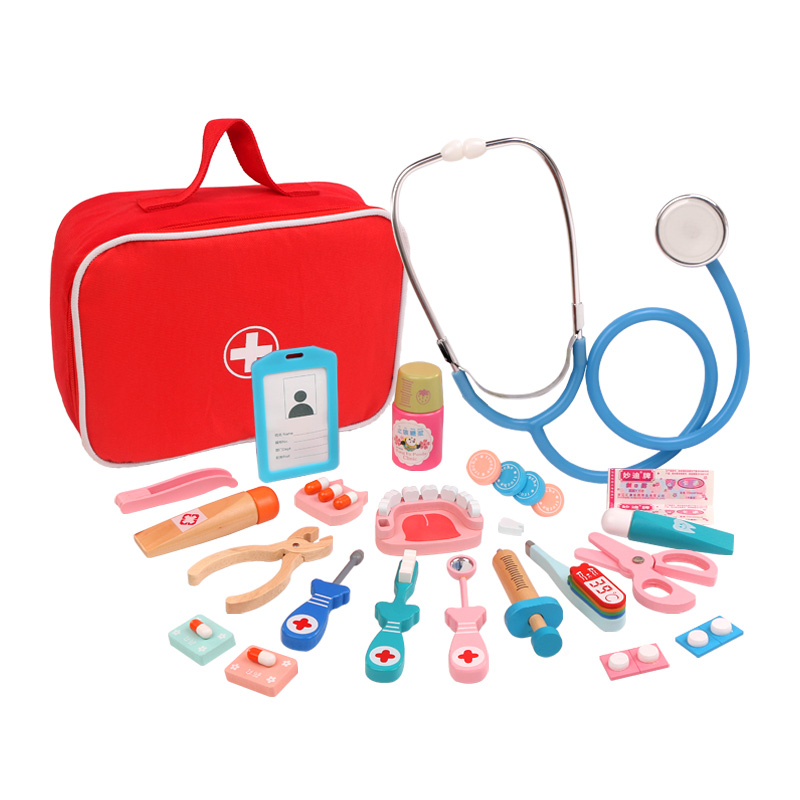 Pretend Play Doctor Toys Woode - Kids Doctor Education ulasan dan harga