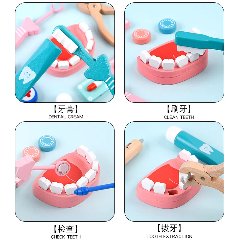 Wooden Pretend Play Doctor Set - Kids Doctor Education ulasan dan harga