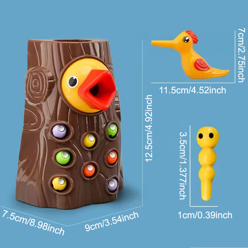 Woodpecker puzzle Toys Catchin - Montessori Shelf Toy ulasan dan harga