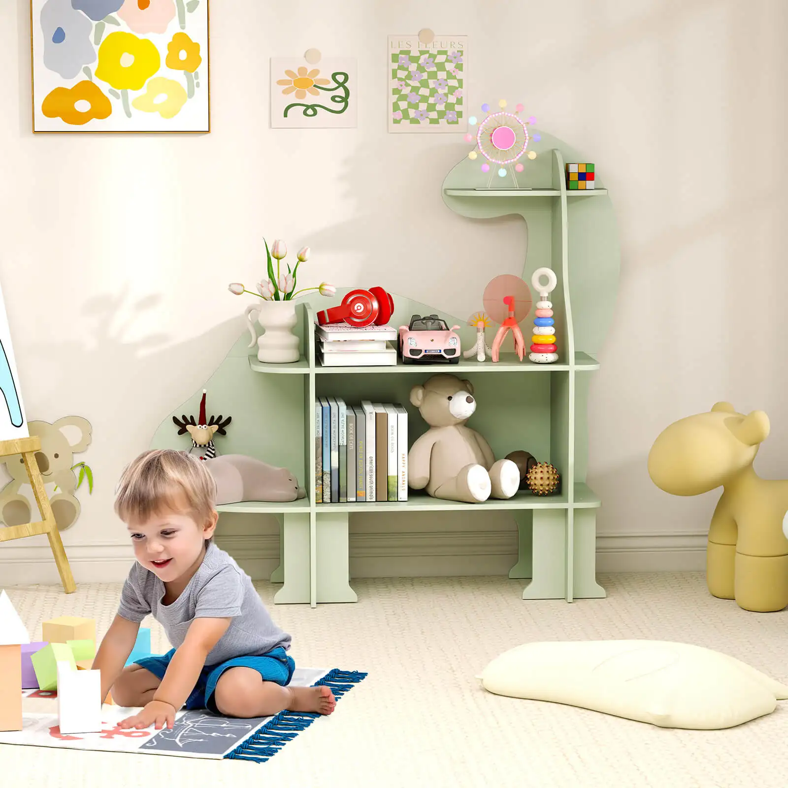 Hot Deal Item  Kids Bookshelf  - Montessori Shelf Toy ulasan dan harga