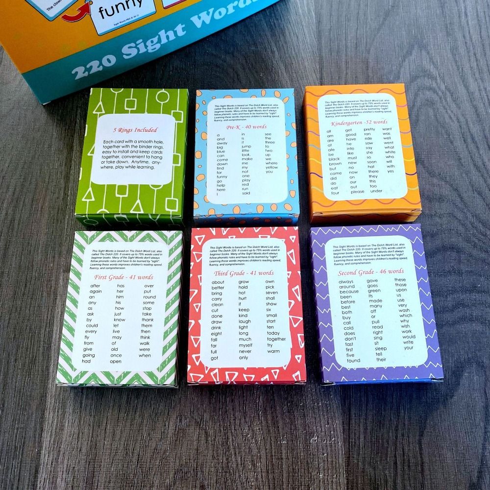 Paper Sight Word Flash Cards W - Sight Word Game ulasan dan harga
