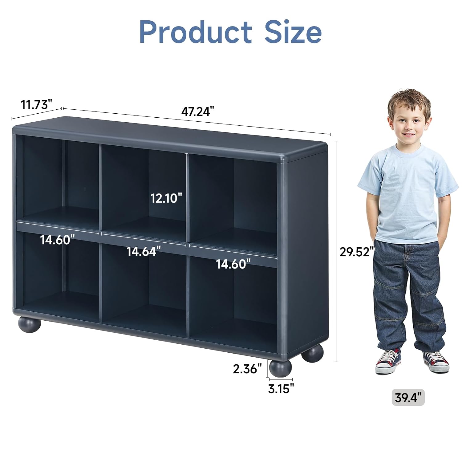 Kids Storage Shelf 6-Cube Toy  - Montessori Shelf Toy ulasan dan harga