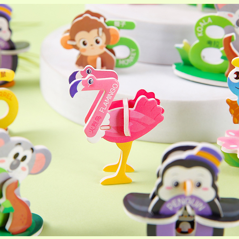 20pcs Cartoon Animals Foam Puz - Number Puzzle Foam ulasan dan harga