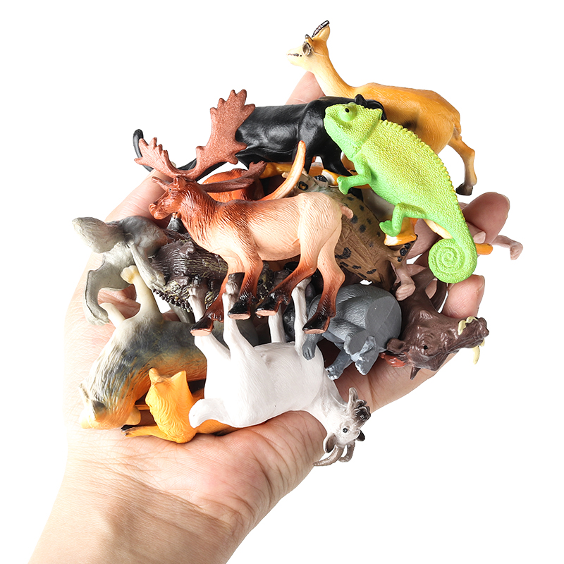 Oenux 16PCS Wild Animals Fores - Kangaroo Kids Education ulasan dan harga