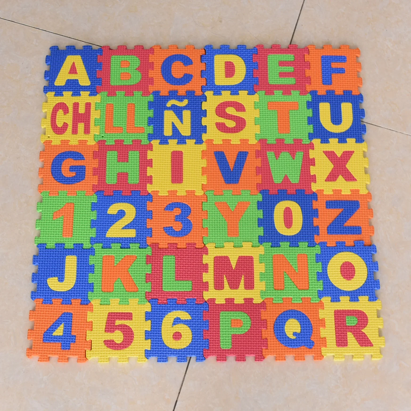 Play Mats 36pcs 9cm Number Alp - Number Puzzle Foam ulasan dan harga