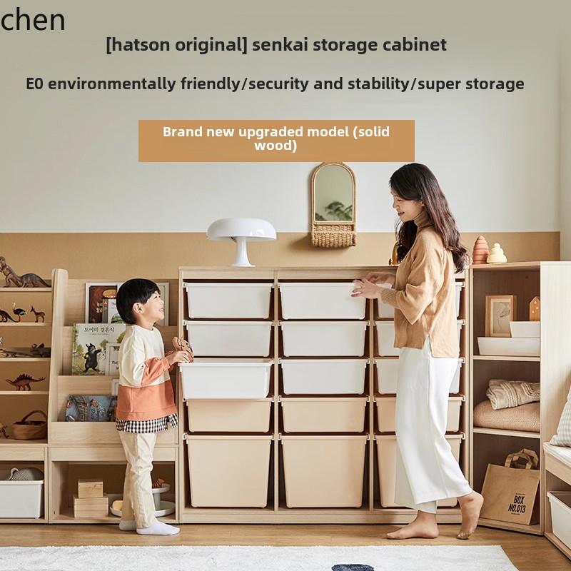 HT Children's Storage Cabinet  - Montessori Shelf Toy ulasan dan harga