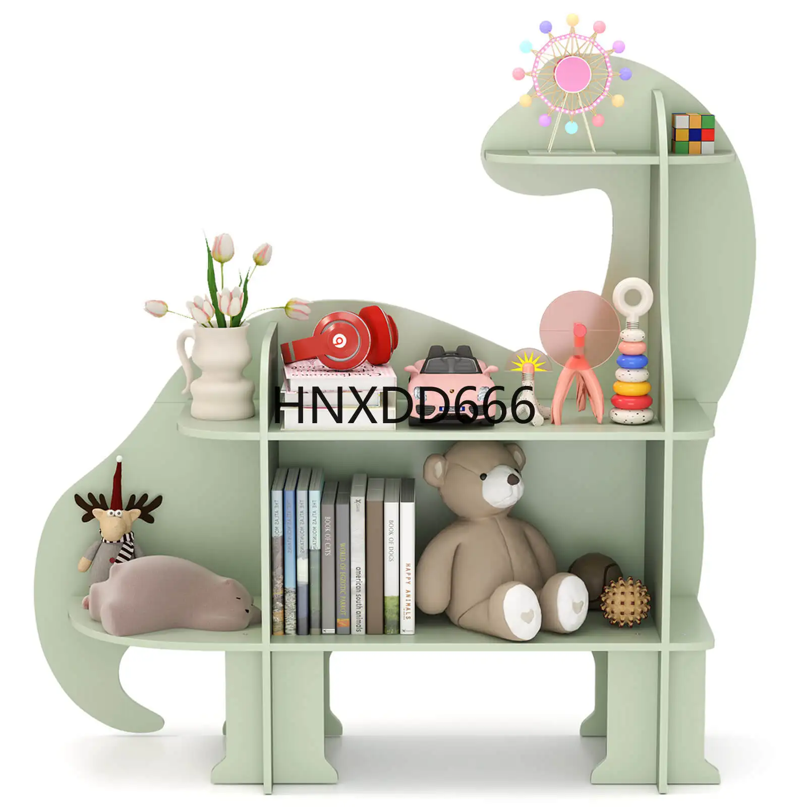 3-Tier Dinosaur Kids Bookshelf - Montessori Shelf Toy ulasan dan harga