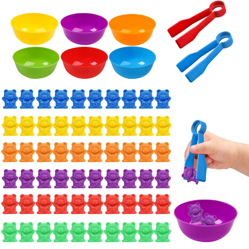 Counting Bears Matching Games  - Montessori Shelf Toy ulasan dan harga
