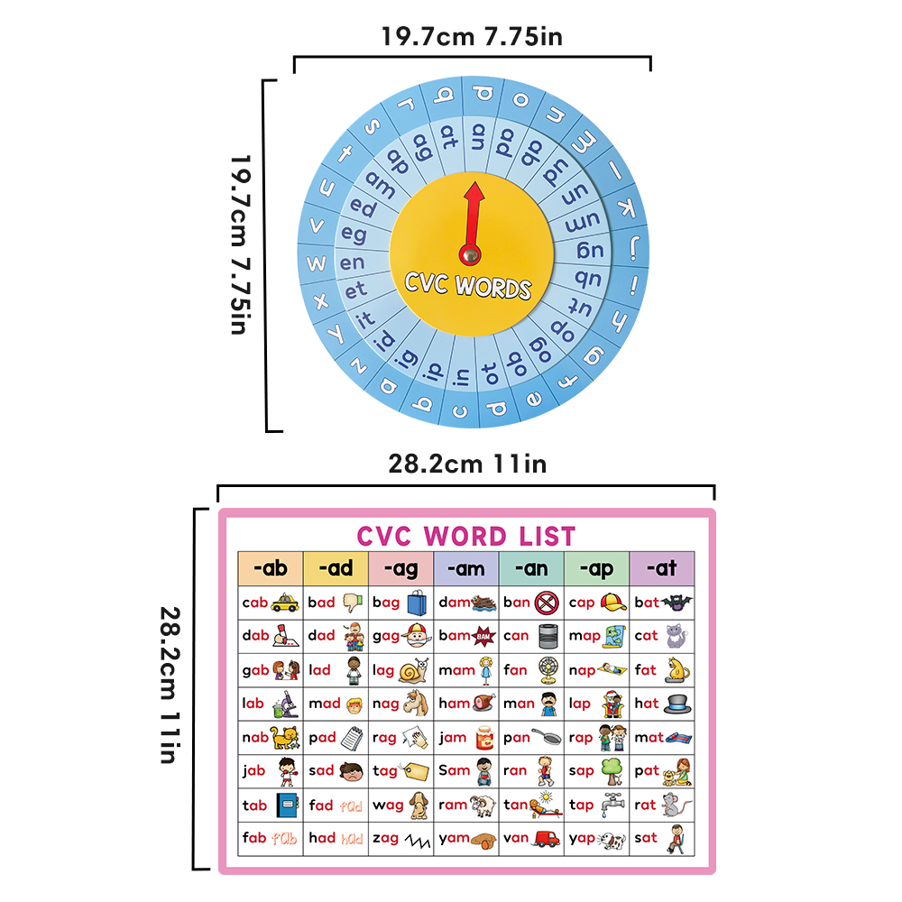 Montessori CVC Word List, CVC  - Sight Word Game ulasan dan harga