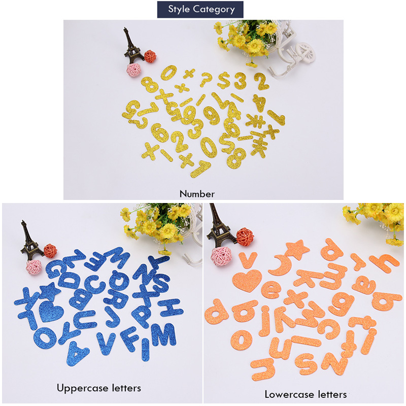 Cartoon Glittering Effect DIY  - Number Puzzle Foam ulasan dan harga