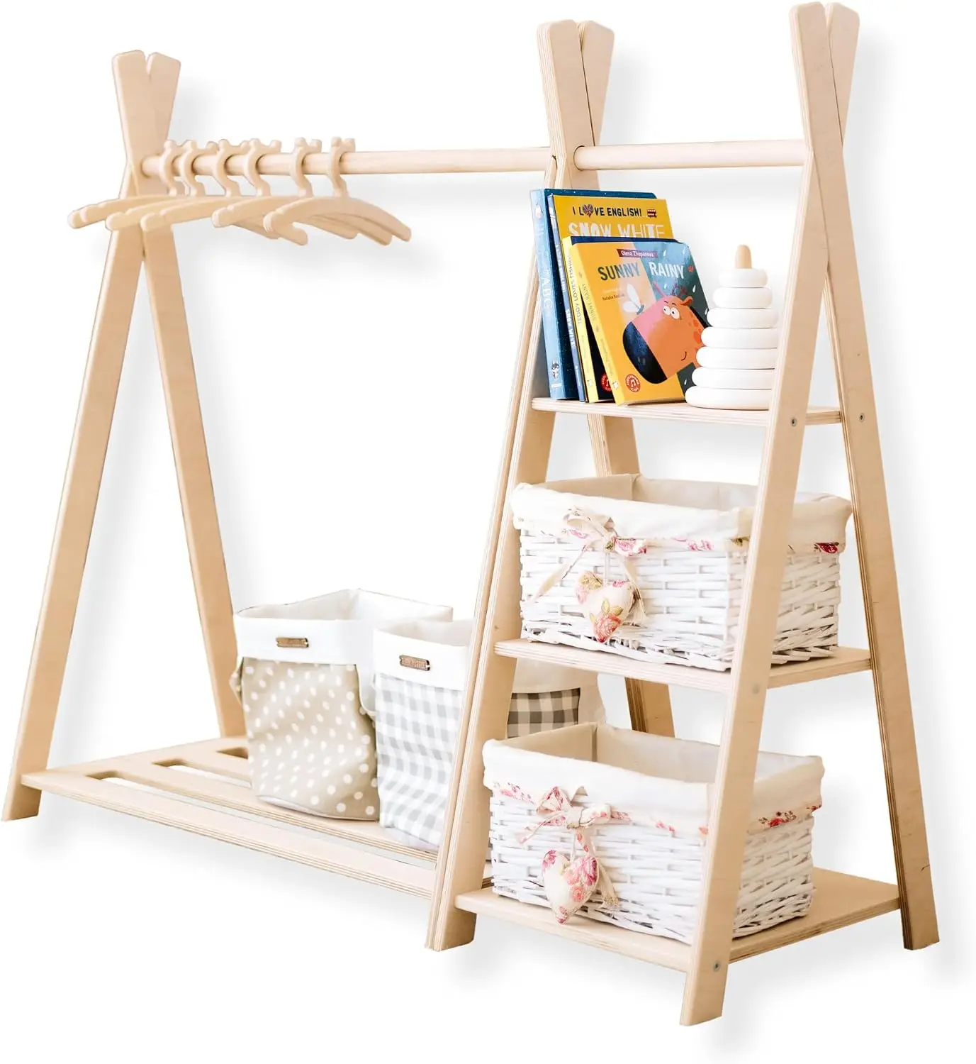 Toy Storage + Montessori Wardr - Montessori Shelf Toy ulasan dan harga